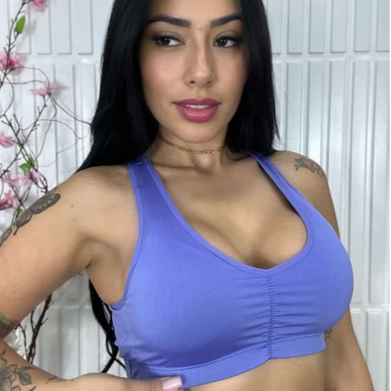 Top Fitness Premium com Bojo Removível Top Academia Conforto