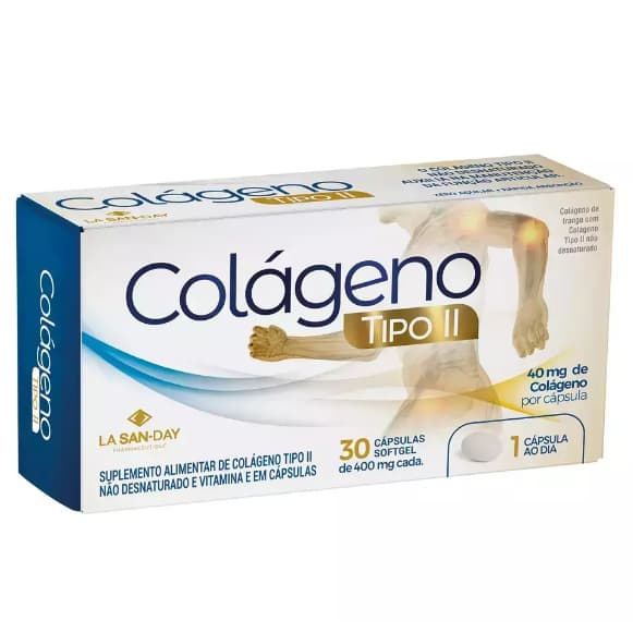 Colágeno Tipo 2 com 30 Cápsulas - La-san-day