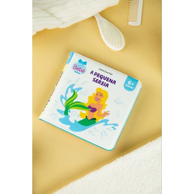 Livro de Banho Infantil | A Pequena Sereia | Brincadeira | Histórias | 6m+