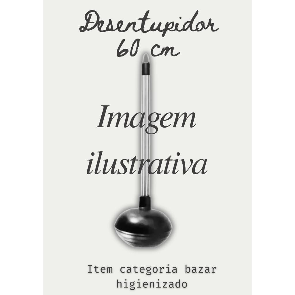 🚨🪠 DESEMPUPIDOR PROFISSIONAL 60CM 🪵 Cabo em Madeira | Bazar Higienizado Sem Detalhes