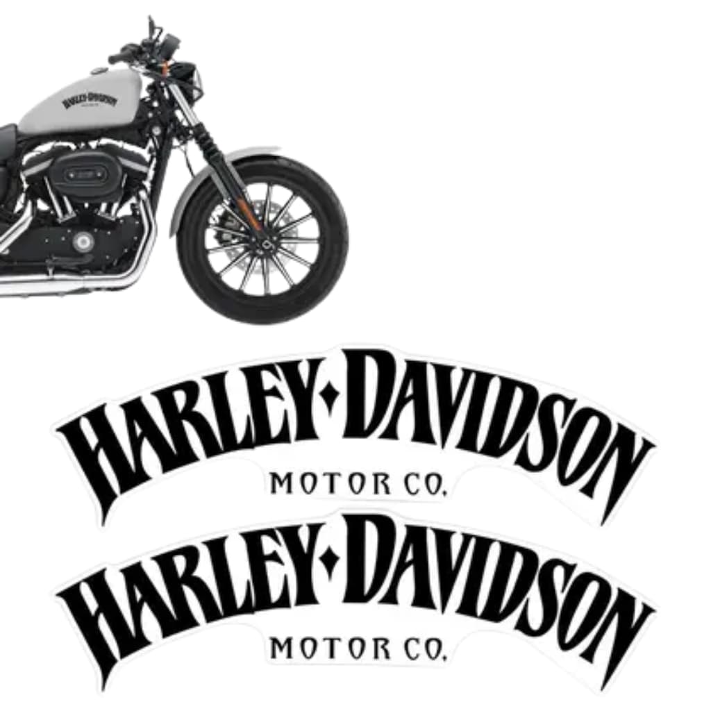 Adesivo Tanque ou Capacete Harley Davidison Motor Co DTF UV Alto Relevo