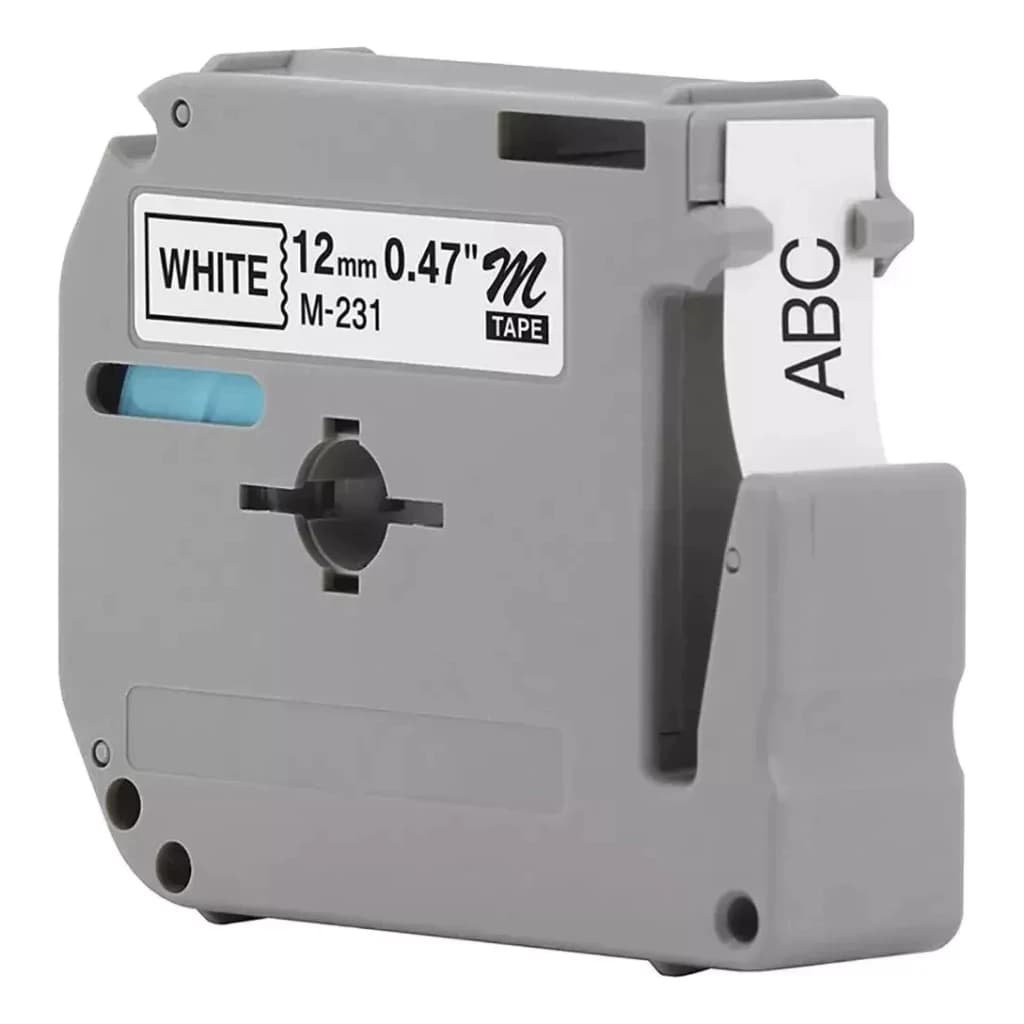 Fitas mk231 m-k231 Pt-m95wt Compatível Etiquetador Brother Pt-70 Pt-80 Pt-90