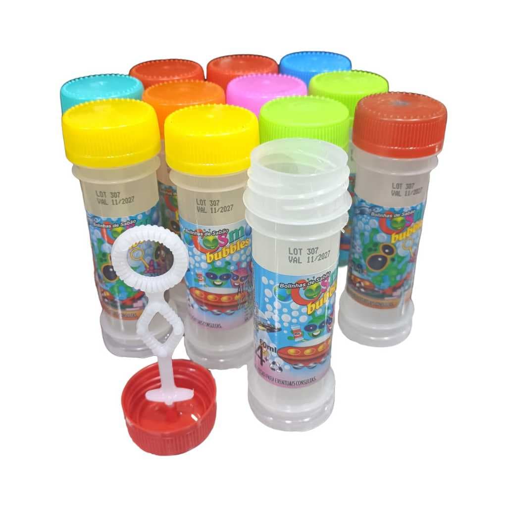 kit de 2 Mini varinhas de bolhas de sabão,A cor da tampa da garrafa será enviada aleatoriamente.