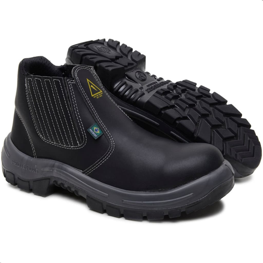 Bota de Segurança Safe Pro Preta EPI CA Microfibra Premium Biqueira Bidensidade Isolante Elétrico