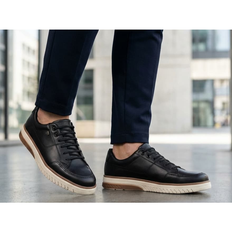 Sapatênis Masculino Preto Casual Estiloso e Prático