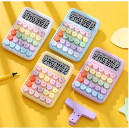 Calculadora Colorida Morandi De 12 Dígitos Teclado Mecânico De Ponto Grande Escola & Papelaria De Escritório Multineos
