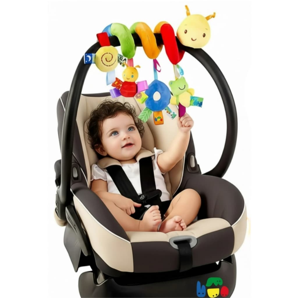 Brinquedo Educativo M贸bile Espiral Lagarta Pel煤cia Infantil Beb锚 para Ber莽o Carrinho Envio Imediato