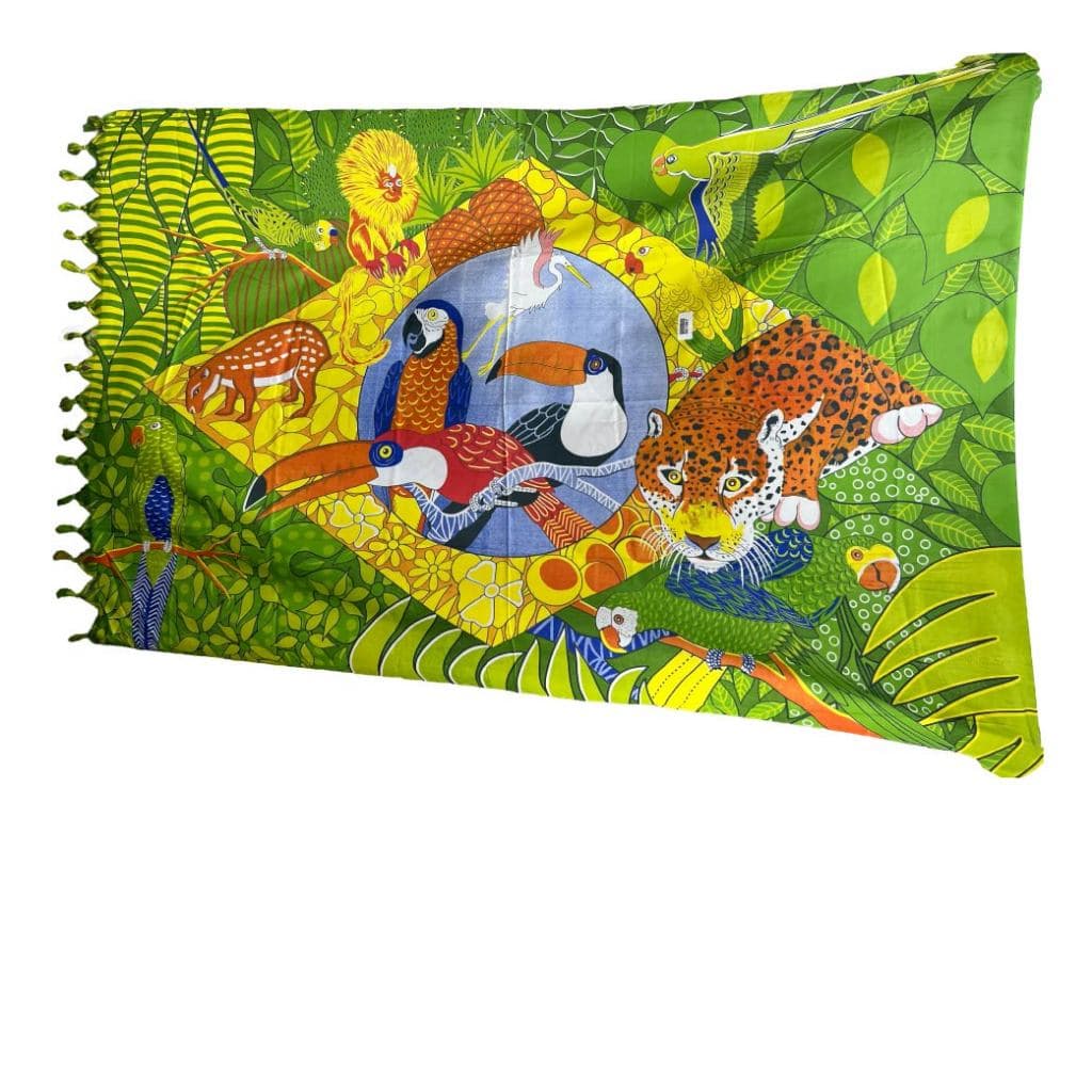 Canga Bandeira do Brasil Fauna Estampada Tamanho M