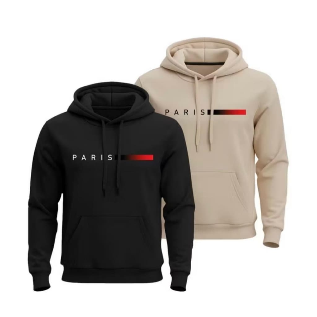 Kit Blusa Moletom Canguru Unissex Blusa de Frio Paris Premium