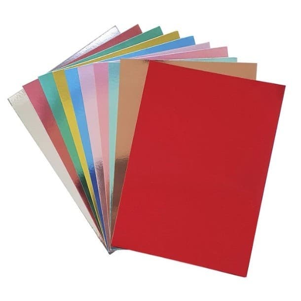 Folhas de Papel Laminado 250g A4 (Várias Cores - 50/100 Folhas) - Linha Neutra Masterprint