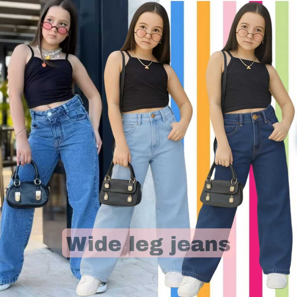 Calça Jeans Infantil  Leg Varias Cores Tendencias