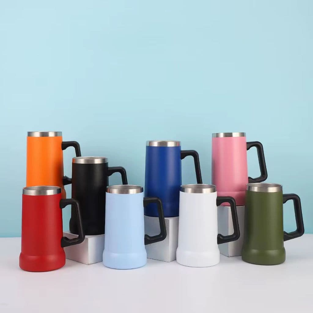 Caneca Térmica Premium para Chopp em Aço Inox | Várias Cores