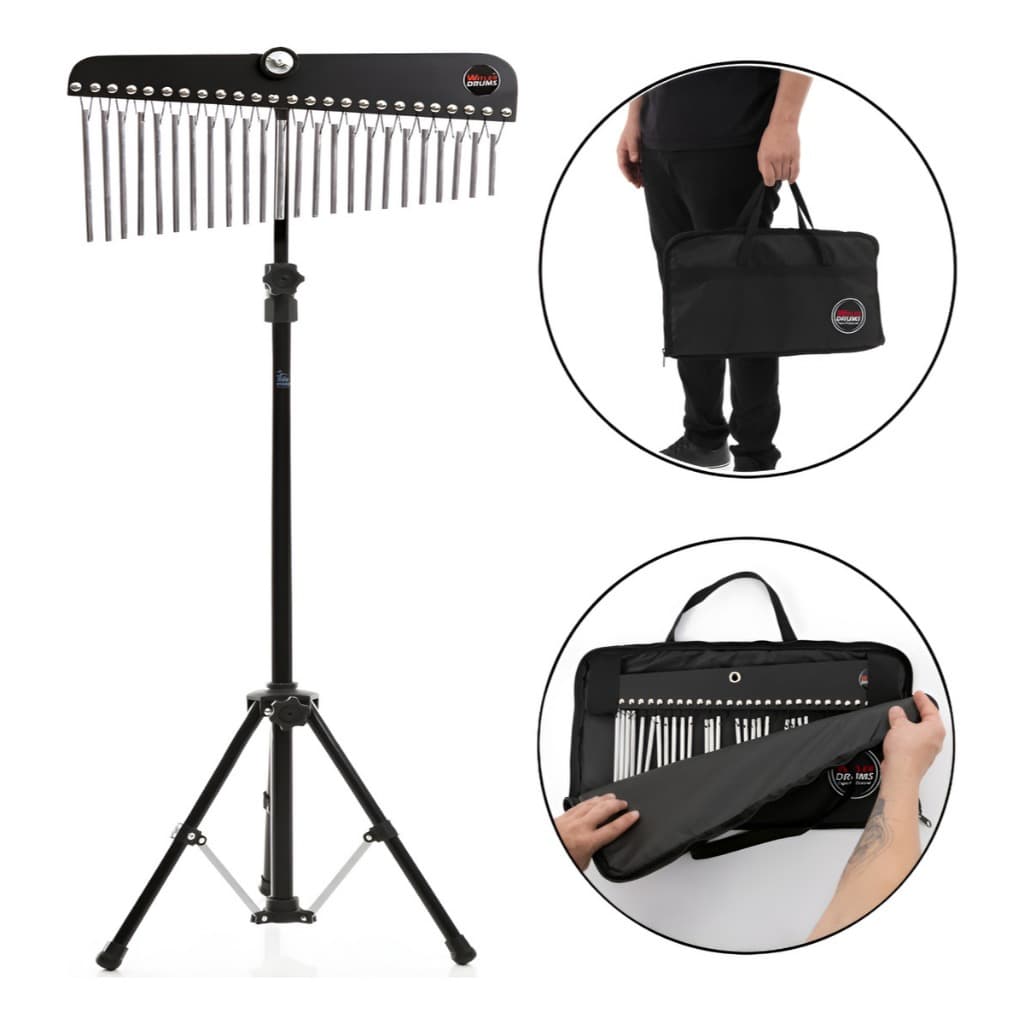 Carrilhão 24 Notas | Capa Bag Case | Pedestal Preto (pr-bg)