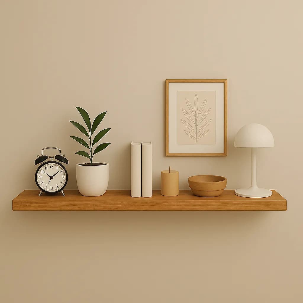 Prateleira Mdf 100x20 Moderna Suporte Parede Invisivel 30mm - Freijó