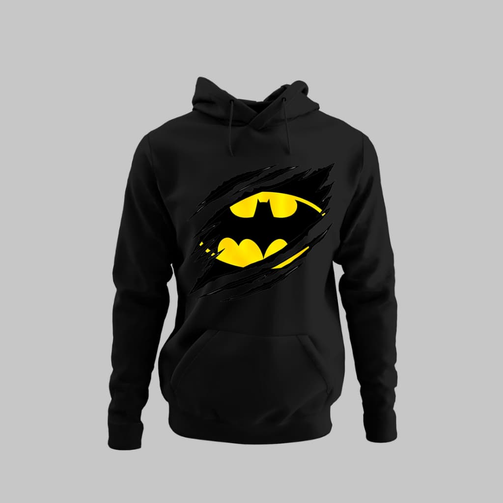 Moletom Batman Canguru Com Capuz Varias Cores Estilo Oversized Super Heroí