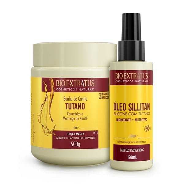 Bio Extratus Kit Tutano (500mL) Banho de Creme e Óleo Sillitan(BC+OLEO120)