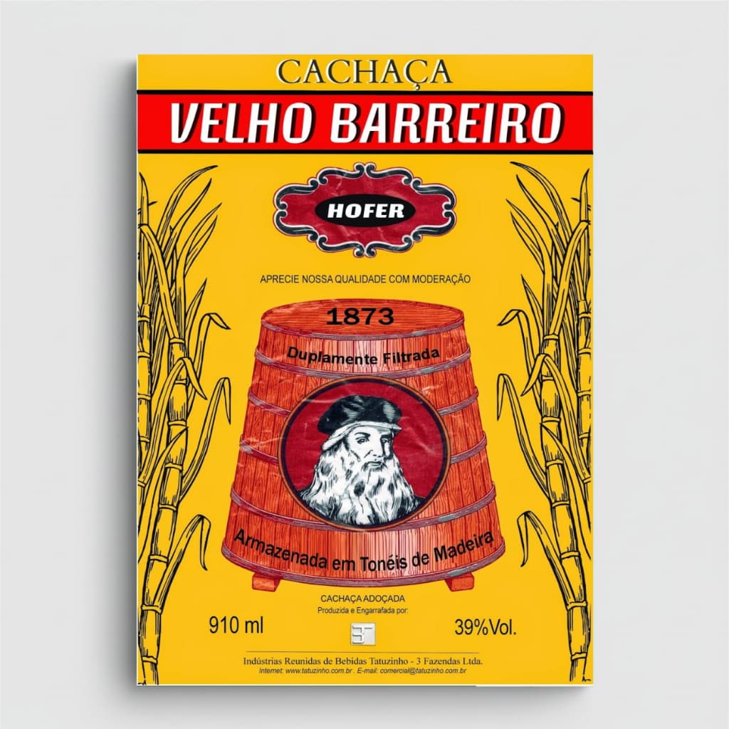Placa Decorativa Velho Barreiro Cachaça Decoração de Parede - Placas Decorativas Divertido Bar