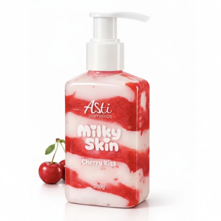 Hidratante Corporal Feminino (Cereja) - Milk Skin (200ml)