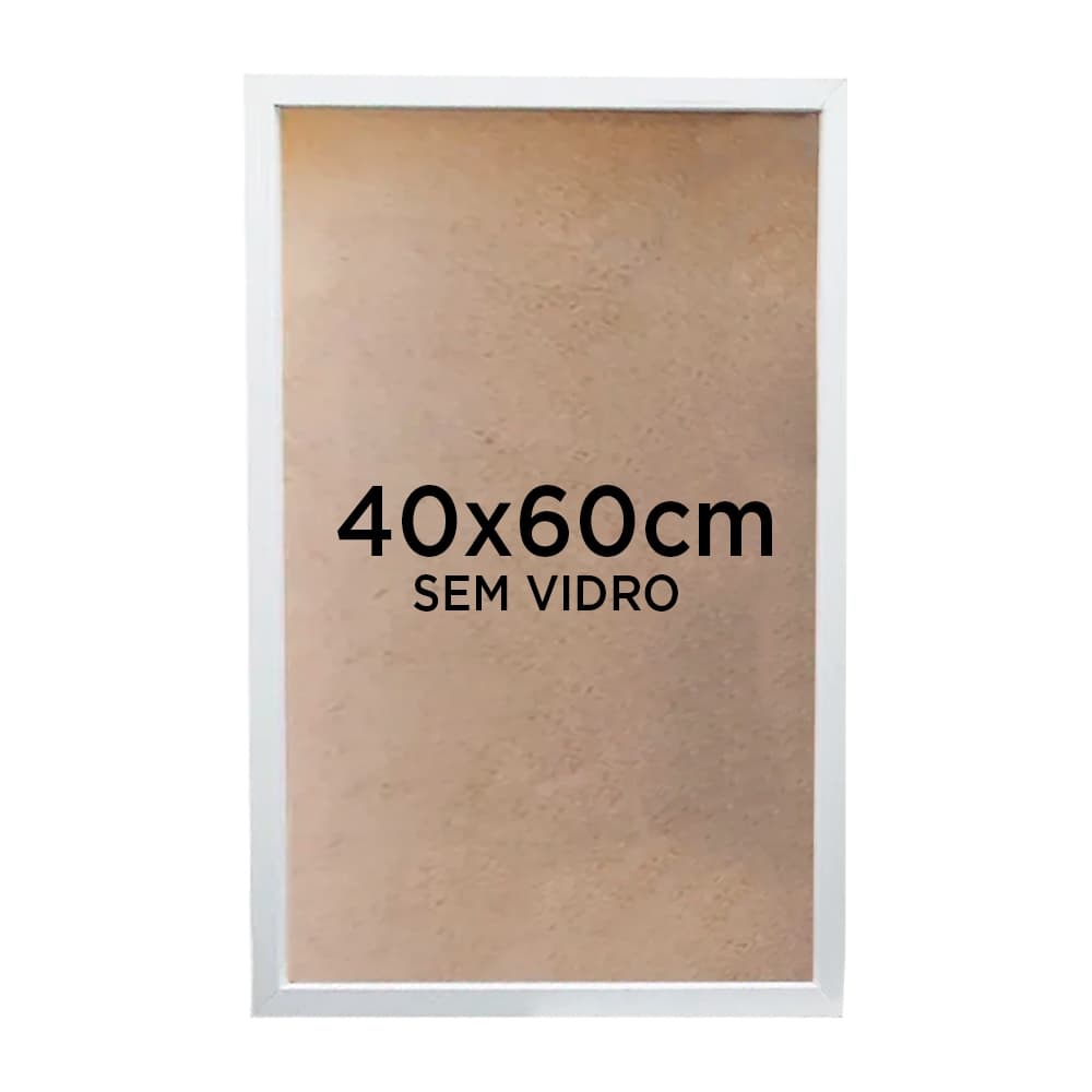 Moldura Quadro Caixa 3cm 40x60cm Foto Poster Ilustração Sem Vidro - Várias Cores