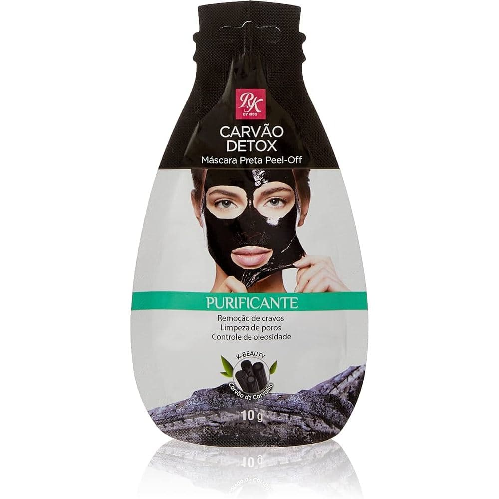 Máscara Carvão Detox Peel Off Preta Sachê 10g - Ruby Kisses