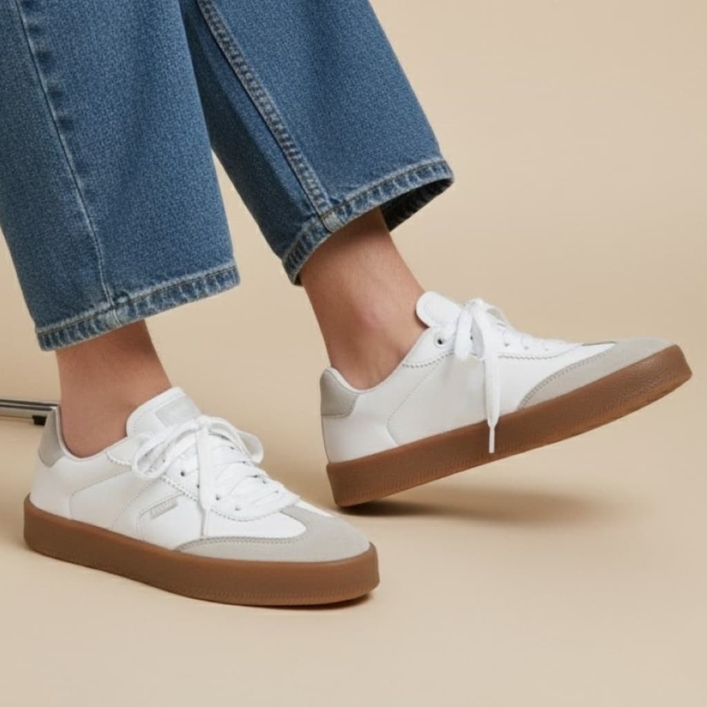 Tênis Retro Feminino Casual Confortável Passeio Dia Minimalista Design Retro Conforto Urbano Clássico Leve Básico Macio