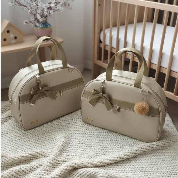 [KR RK Bolsas] Kit Bolsas Maternidade Mala e Média