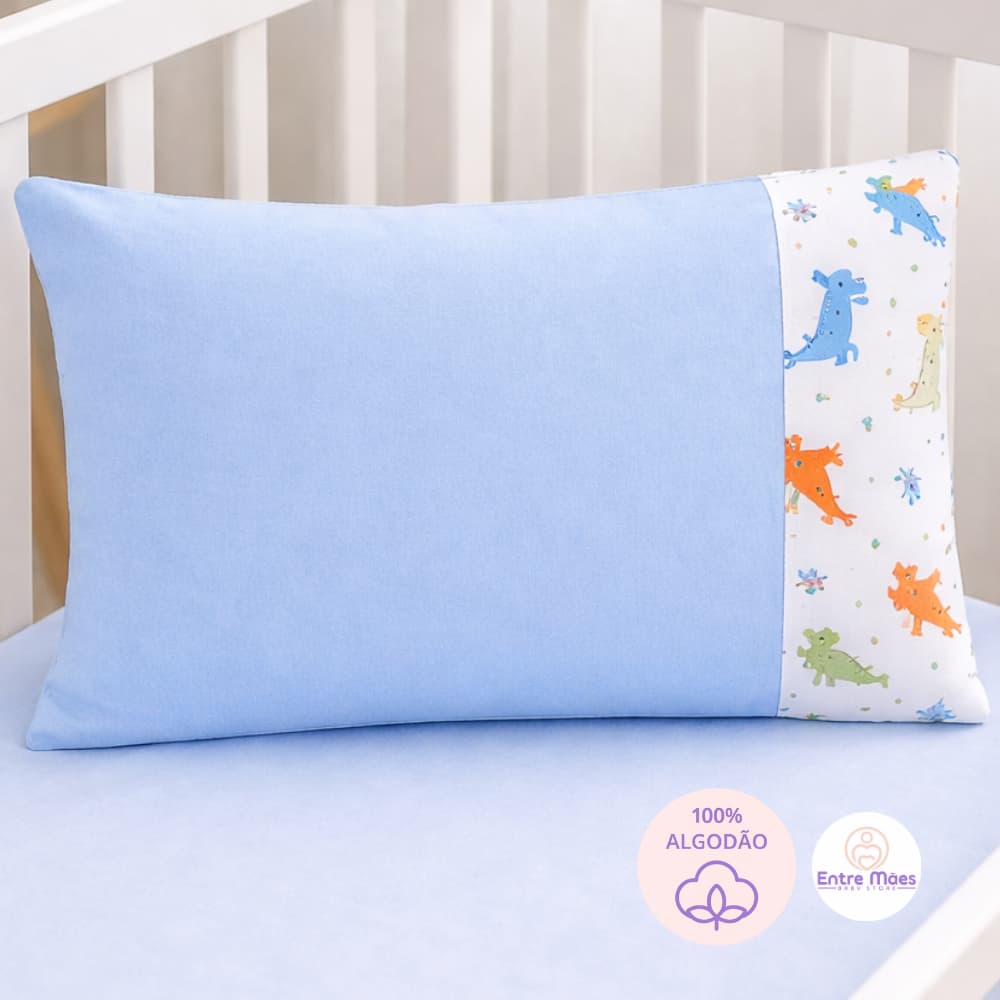 Fronha para Travesseiro Bebê - Kit com 2 unidades - Berço Universal Menino Menina