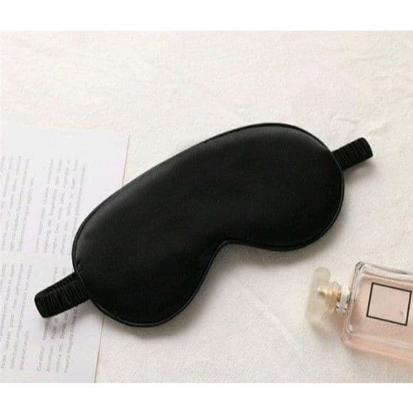 Tapa-Olho Preto em Cetim – Conforto e Estilo para suas Noites