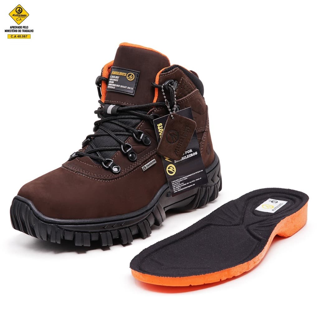 Bota Coturno 2066 MasterBoots Unissex Palmilha Em Gel