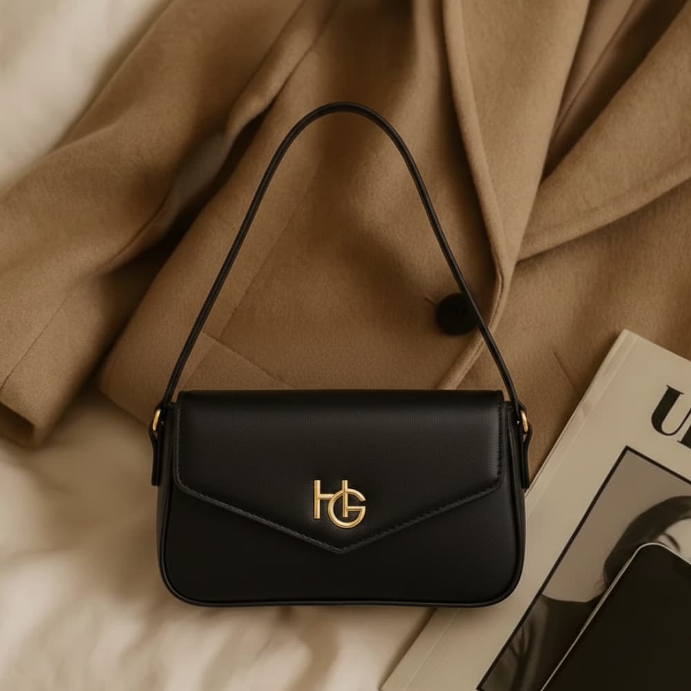 Bolsa Feminina Baguete Luxo Blogueirinha De Ombro Mao E Lado Lançamento