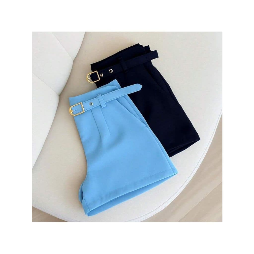 Short Feminino Alfaiataria Social Lançamento Várias Cores Oferta (Foco em novidade e preço)