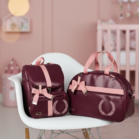 [KR RK Bolsas] Personalizado Kit Maternidade Mala e Mochila.
