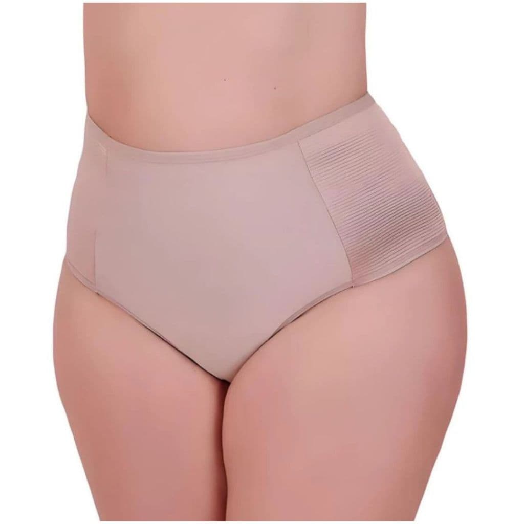 Kit 3 Calcinha Cinta Lateral Modeladora Plus Size Compressão Cintura Alta Pós Parto Afina Cintura