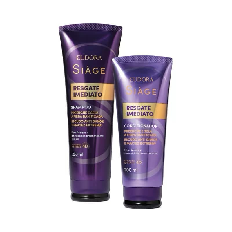 Kit Siage Resgate Imediato Shampoo + Condicionador - Eudora