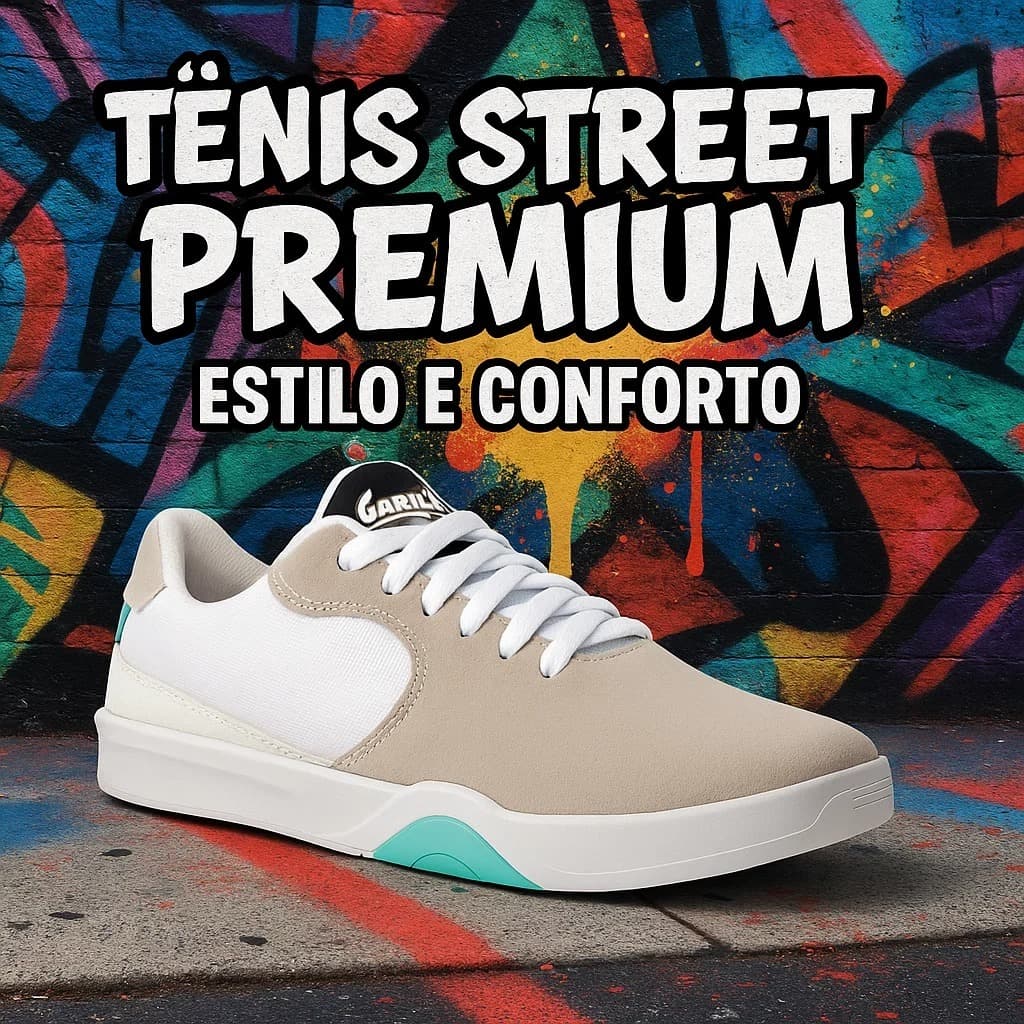 Tênis Masculino Casual Unissex Street Confortável Design Moderno Uso Diário Urbano 37-43