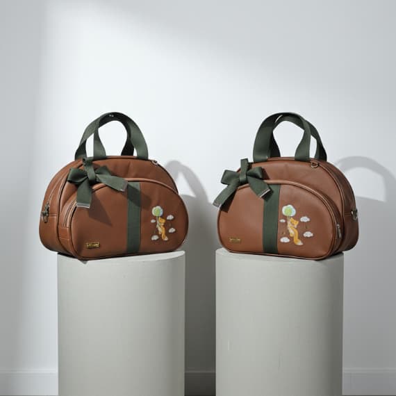 [KR RK Bolsas] Kit Bolsas Elegance Luxo Maternidade Mala G e Mala M