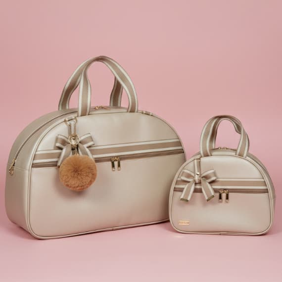 [KR RK Bolsas] PERSONALIZADA Kit Maternidade Mala e Mala Média