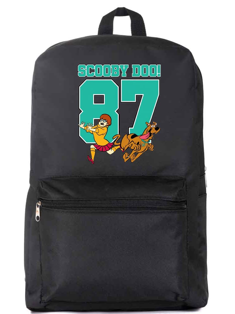Mochila Scooby-Doo Preta Estampada Infantil Juvenil Ideal para Escola Espaçosa e Confortável