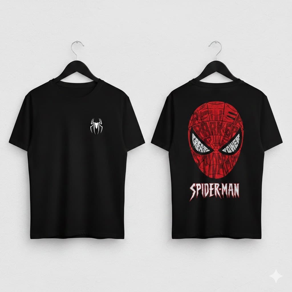 Camisa Spider Man Homem Aranha Manga Curta Algodão Leve Fresca 2 ao 14 Meninos Estampada