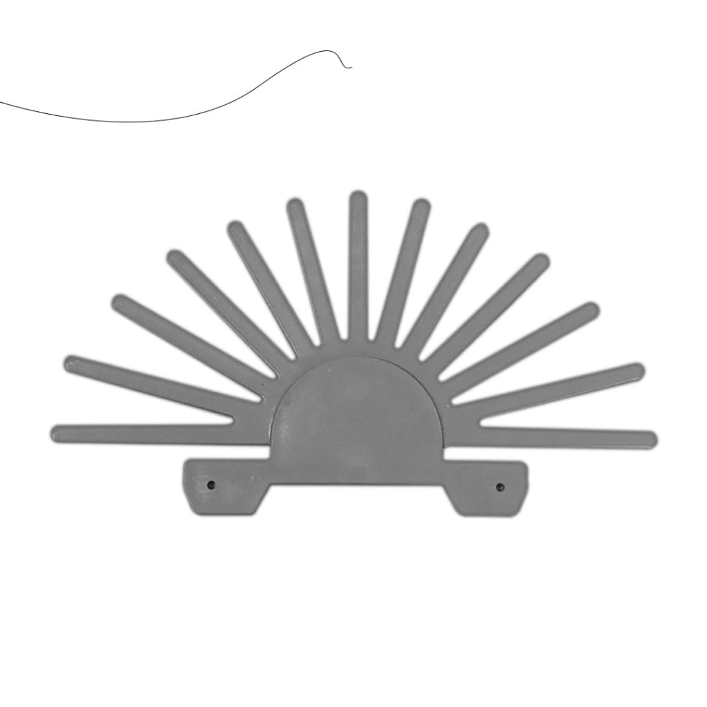 Kit C/60 Peças Cinza Passarinheira Discreta para Afastar Pássaros Proteção de Telhados Forros e Áreas Externas
