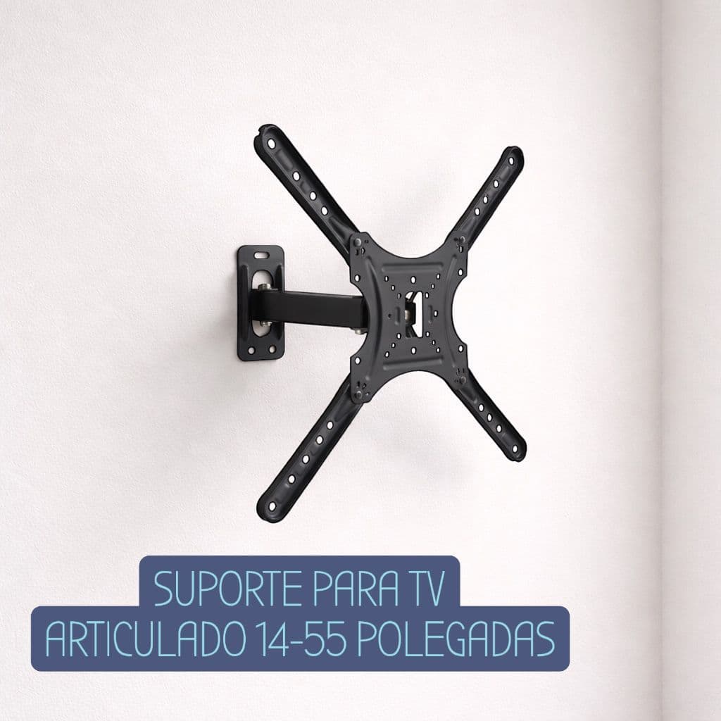 suporte para tv articulado 14-55 polegadas