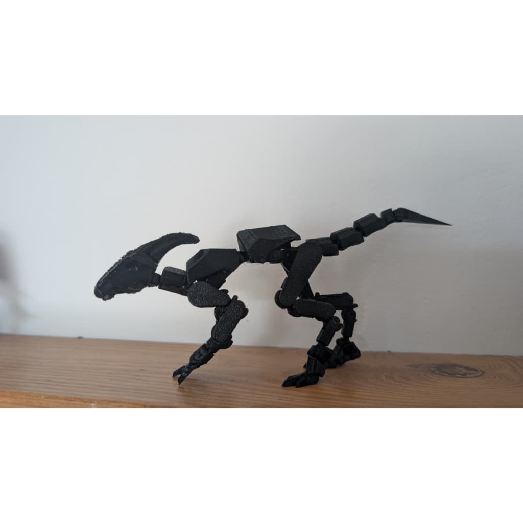 Muggora Dinossauro Parassaurolofo Articulado Brinquedo Varias Cores