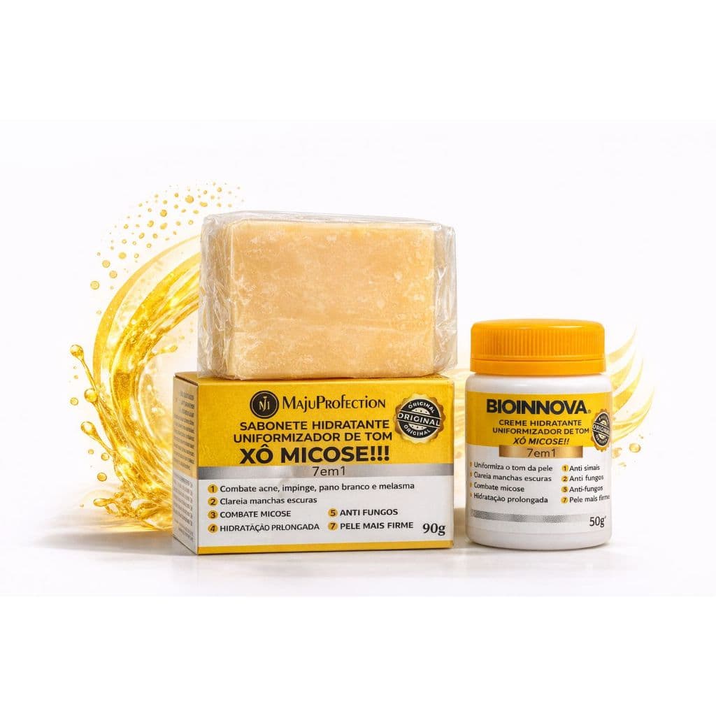 Kit Micosan Mikoziu Pomada Clareadora e Sabonete Em Barra Para Manchas Na Pele e Micoses