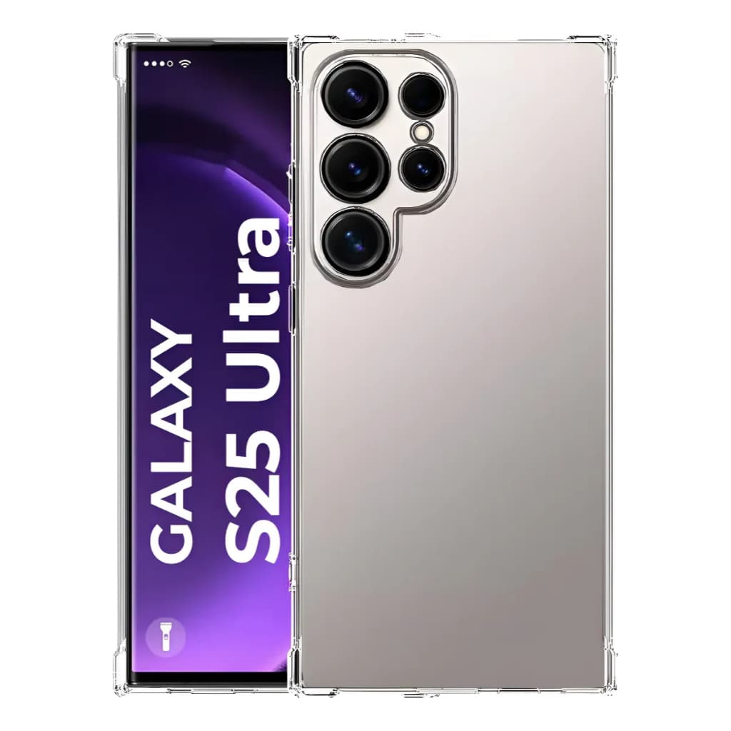 Capa Samsung Galaxy S25 Ultra Capinha Case Transparente Anti Impacto Bordas Reforçadas Silicone TPU