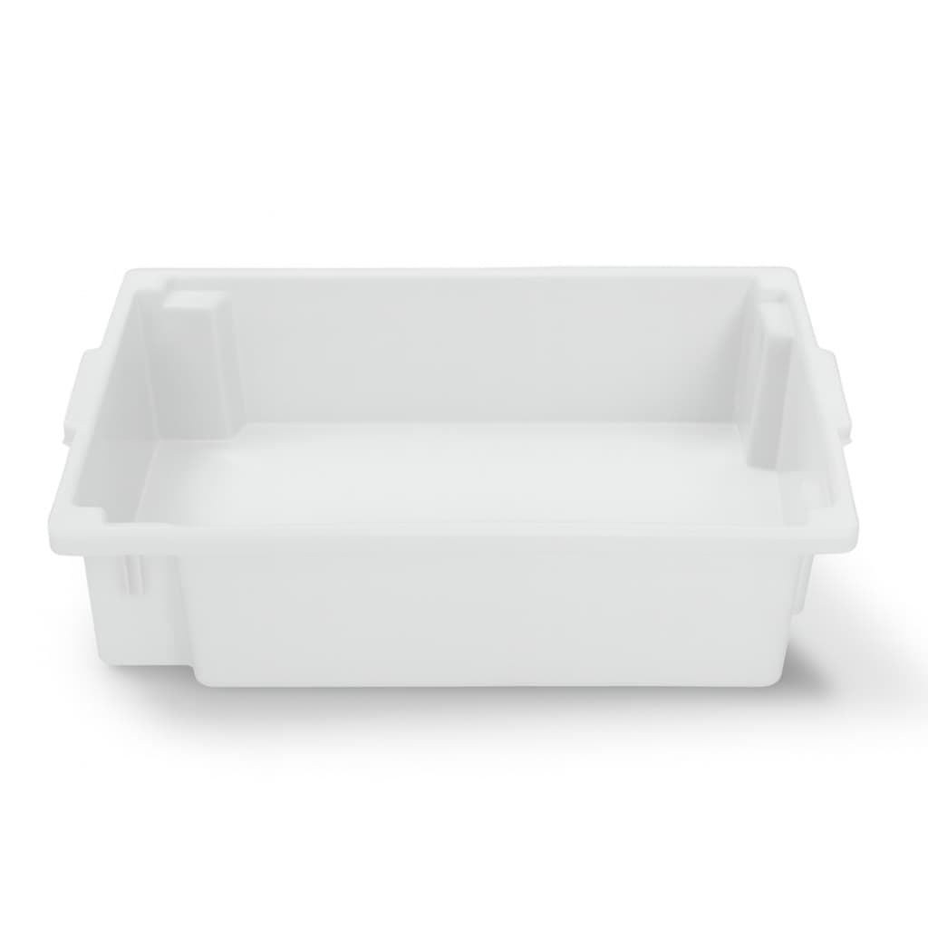 10 Bandejas Açougue  40L Frigorífica S/ Tampa Branco P/ Câmara Fria - JV