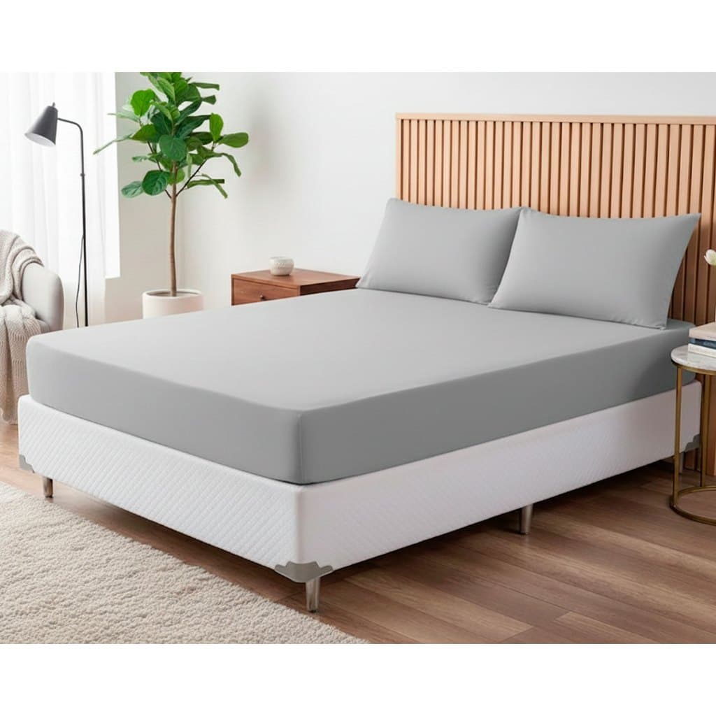 Jogo de Cama Casal 400 Fios Versatile 3 Peças Lençol com Elástico + 2 Fronhas Toque Macio