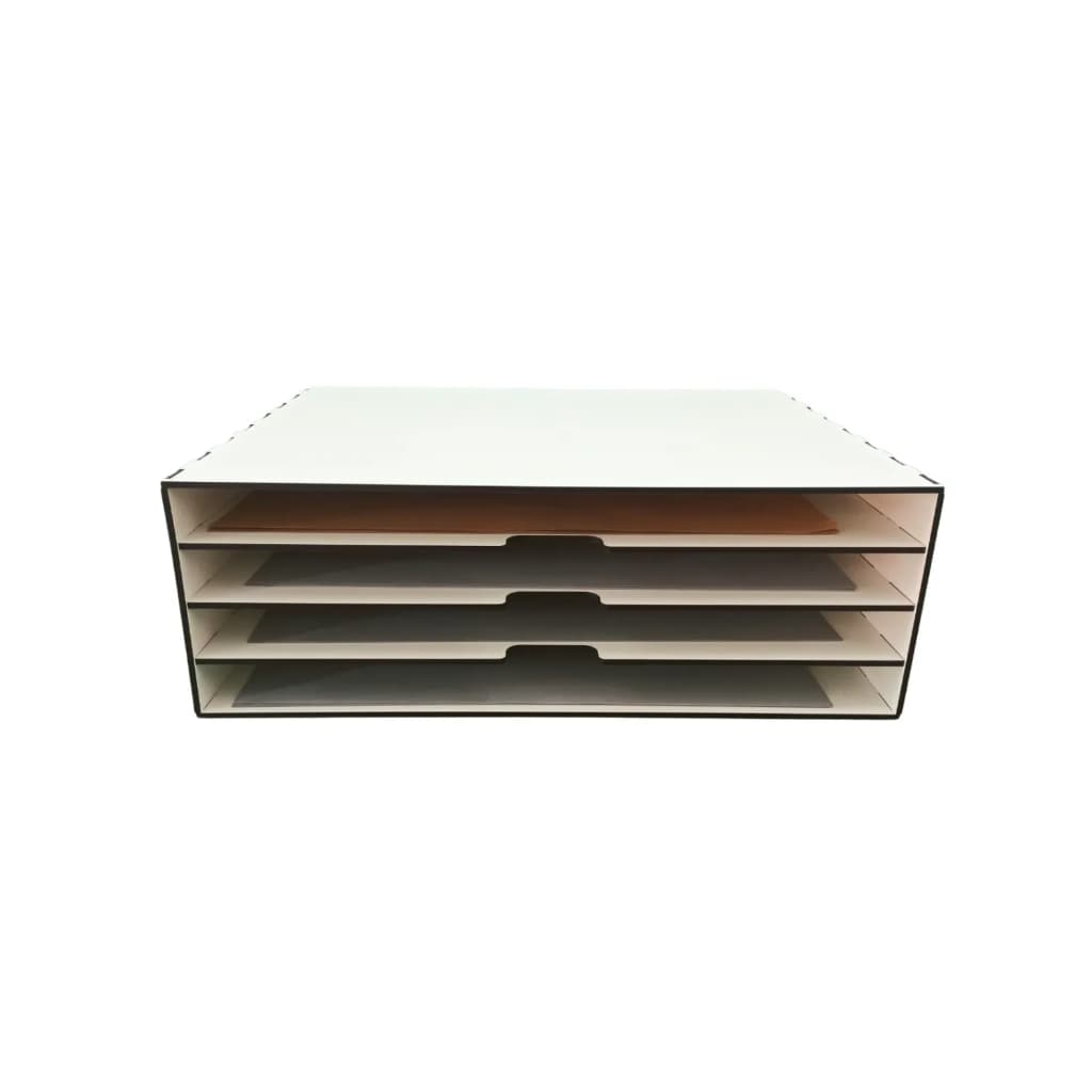 Armário A2 Organizador de Papéis - Escritório Empresa Papelaria MDF Branco 6mm