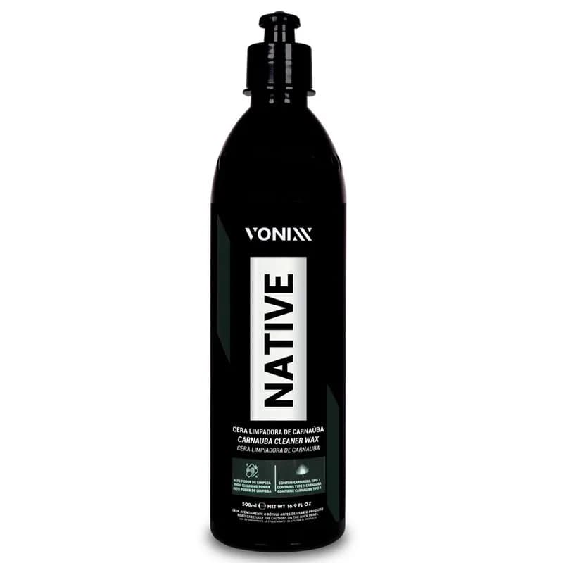 Cera de Carnaúba Vonixx Native Cleaner Wax 500ml Automotiva Cera Limpadora Detail Car Care