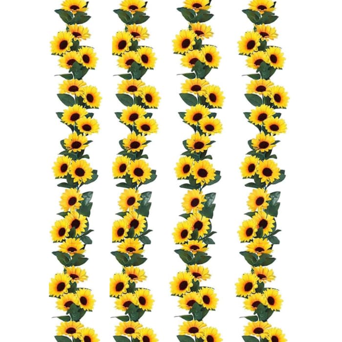Corrente De Girassol Artificial 2,25m Trepadeira Decoração