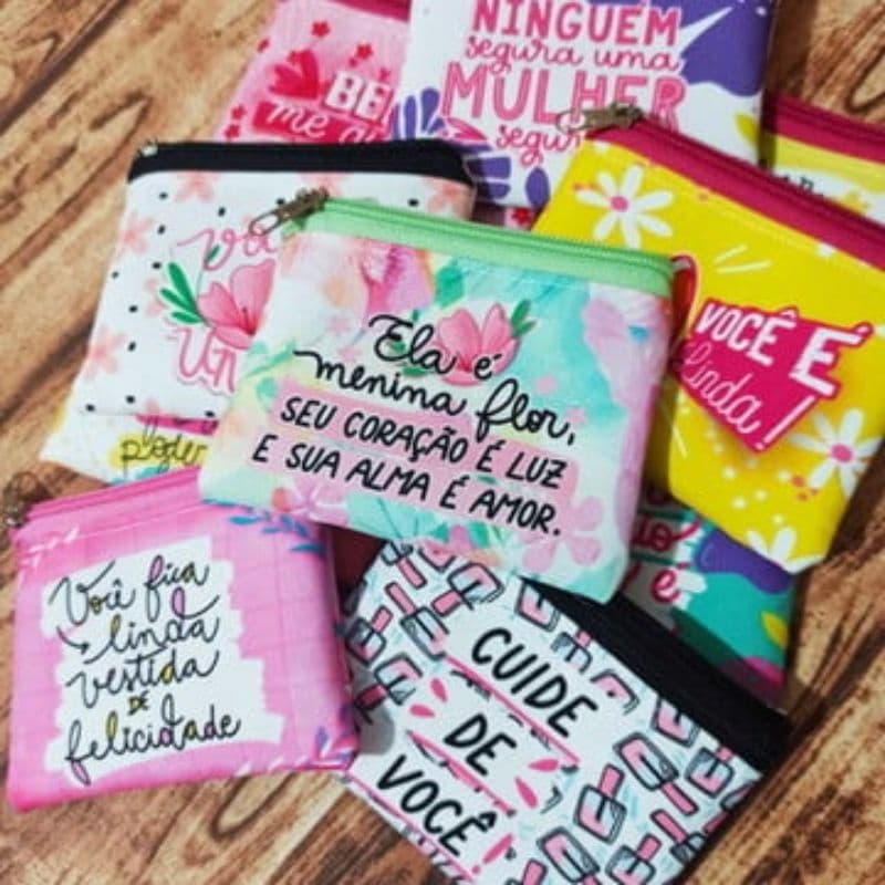 👜 PORTA MOEDAS PERSONALIZADO – KIT 50 UNIDADES,BRINDES, LEMBRANCINHA